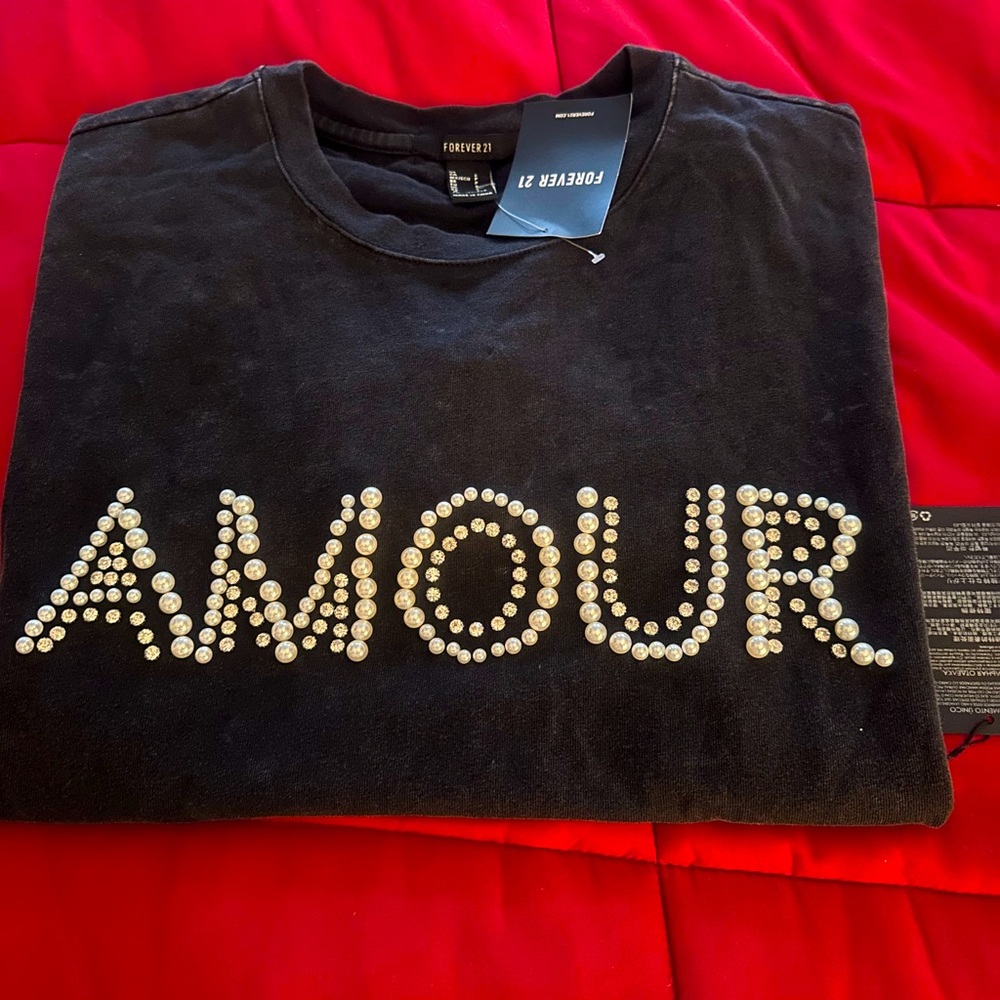 Black Stone wash T shirt